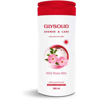 Glysolid Shower Gel Wild Rose Milk 300 ml